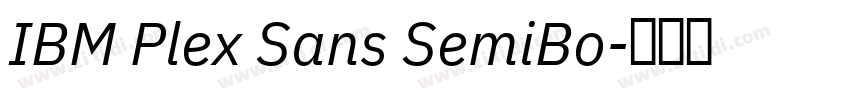 IBM Plex Sans SemiBo字体转换